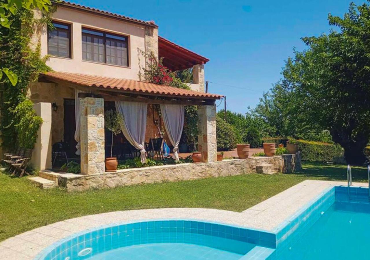 Villa Skine With Private Pool And Garden Chania  Ngoại thất bức ảnh